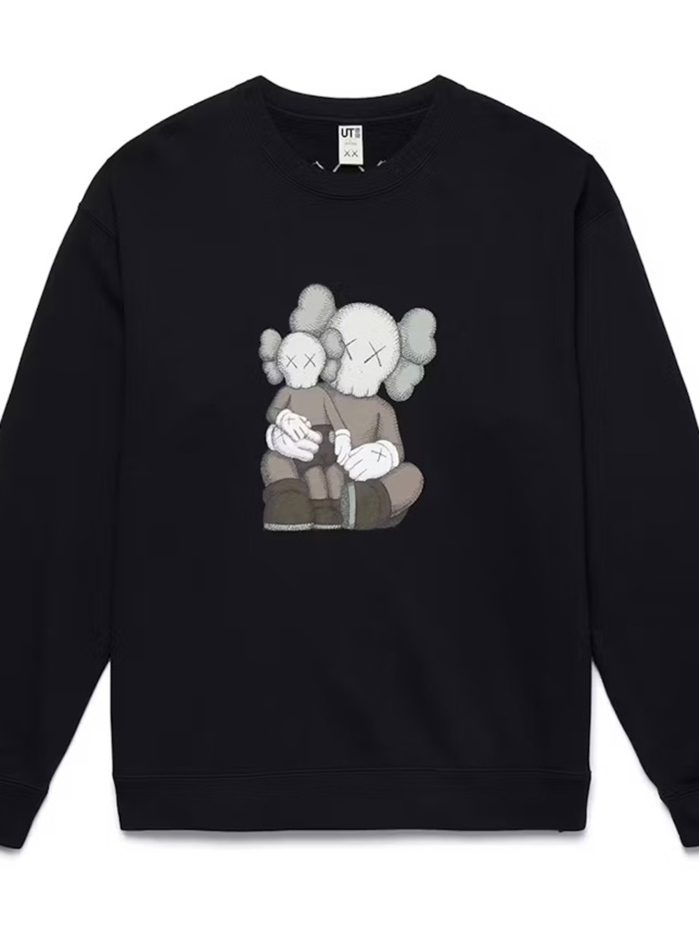 Uniqlo Black Graphic Crewneck Sweatshirt 3-4T